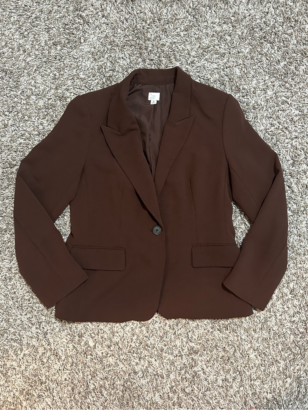 a new day Brown Single-Button Ladies Blazer